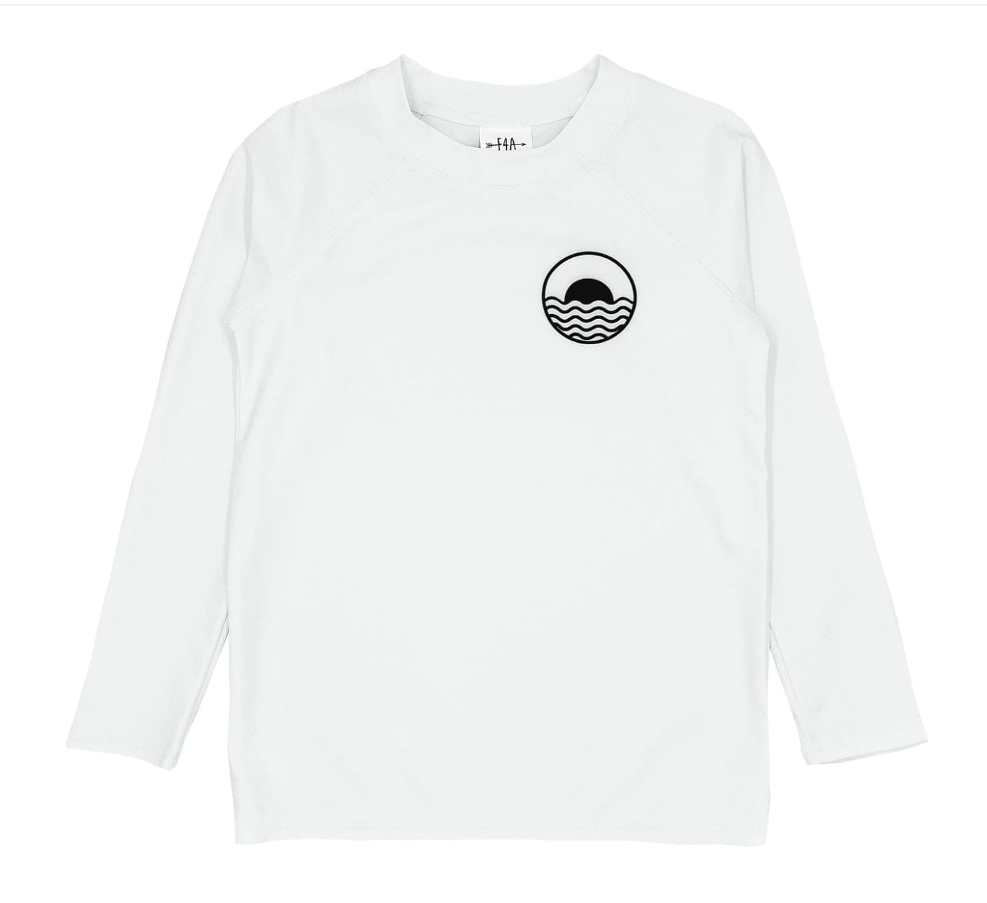 Feather 4 Arrow RASHGUARD white