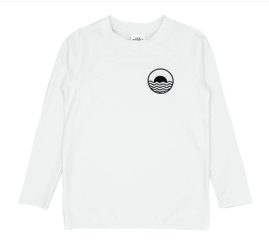 Feather 4 Arrow RASHGUARD white
