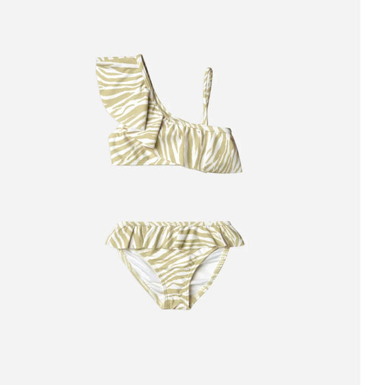 Feather 4 arrow Rylee & Cru-SS23-Skirted Bikini Two Piece- Zebra