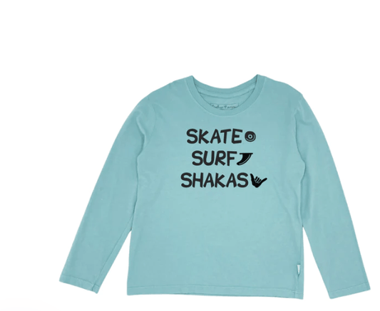 Feather 4 arrow SKATE SURF SHAKAS L/S TEE