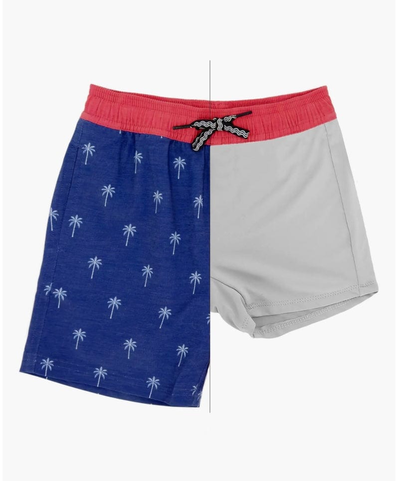 Feather 4 Arrow Palm Stripe Volley Trunk Twilight