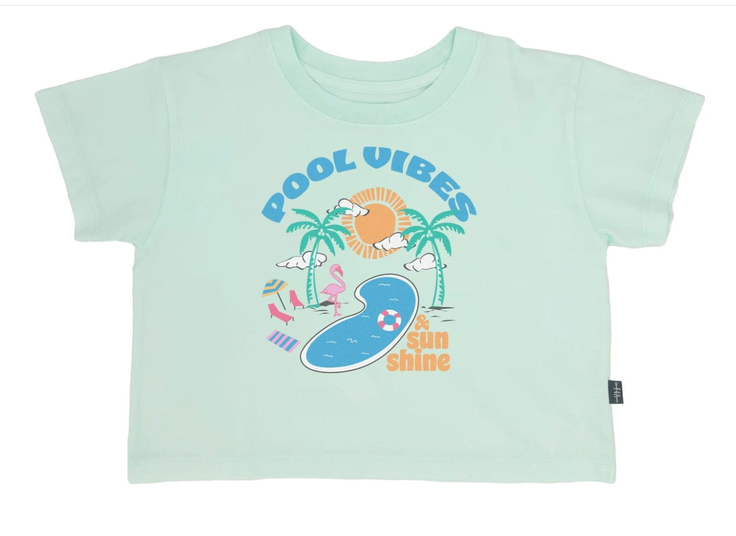 Feather 4 Arrow POOL VIBES CROP TEE Salt Water