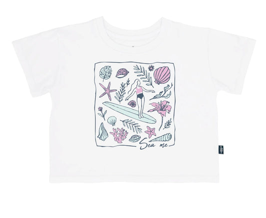 Feather 4 Arrow Sea Me crop Tee