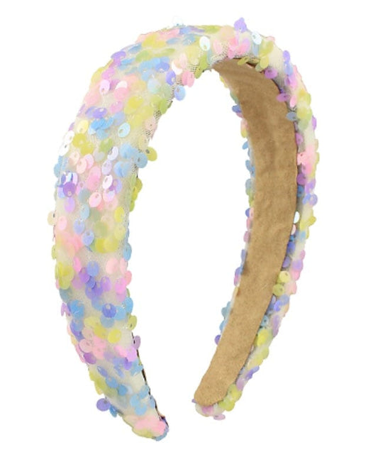 Golden Stella Glitter sequin headband