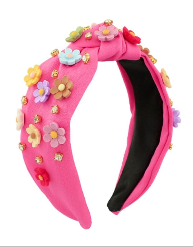 Golden Stella Pink Flower headband
