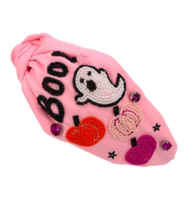 Golden Stella Pink Ghost Halloween Theme bead headband