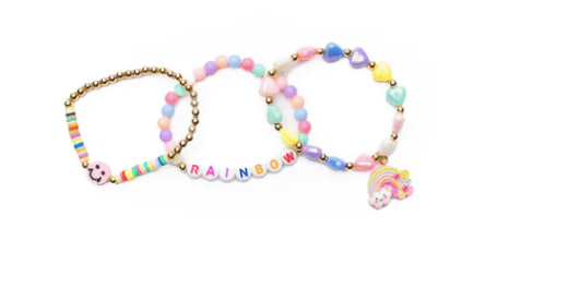 Great Pretenders Great Pretenders Rainbow Smiles Bracelet 3 PC