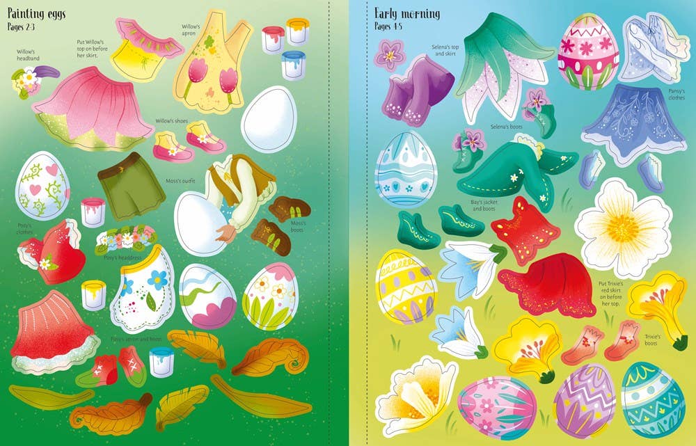 HarperCollins Sticker Dolly Dressing Easter Egg Hunt : Usborne 9781805078296