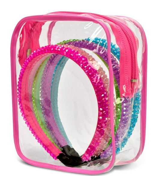 IScream Pack Rhinestone Headbands in Reusable Pouch