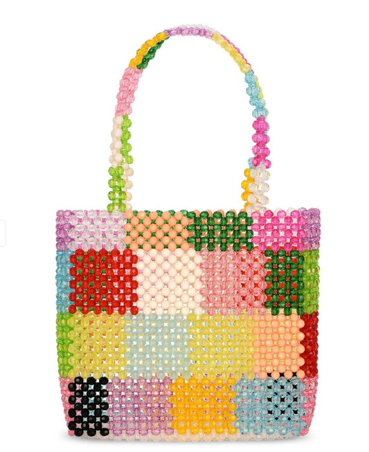 IScream Color Block Beaded Bag