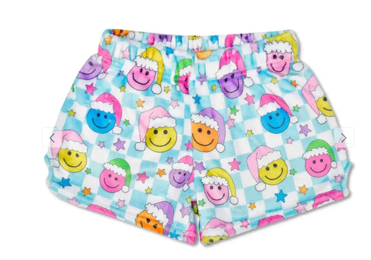 IScream Happy Santa Plush Shorts