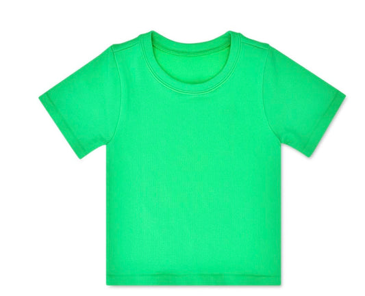 IScream Glam Green Ribbed Short Sleeve Shirt