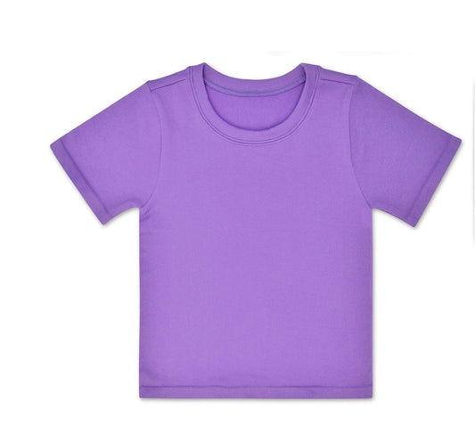 IScream Vivid Violet Ribbed Short Sleeve Shirt