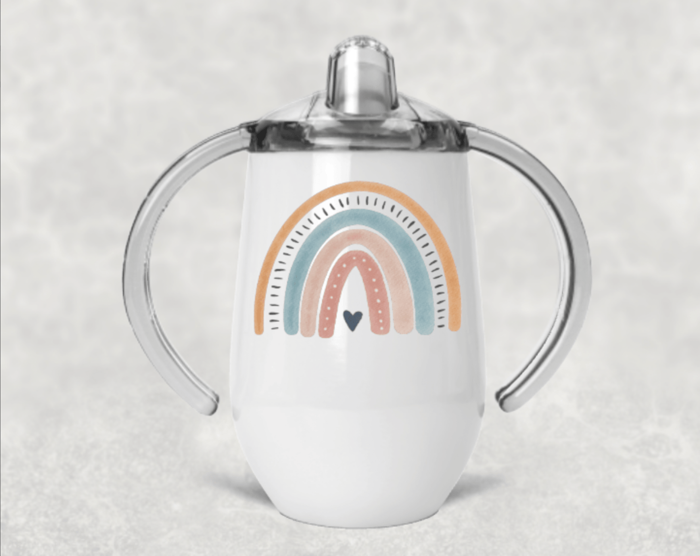 J. Mack Designs Default Boho Rainbow Insulated Kid Sippy Cup