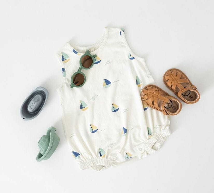 Jack Davis Sailboat / 9-12M Sleeveless Bubble