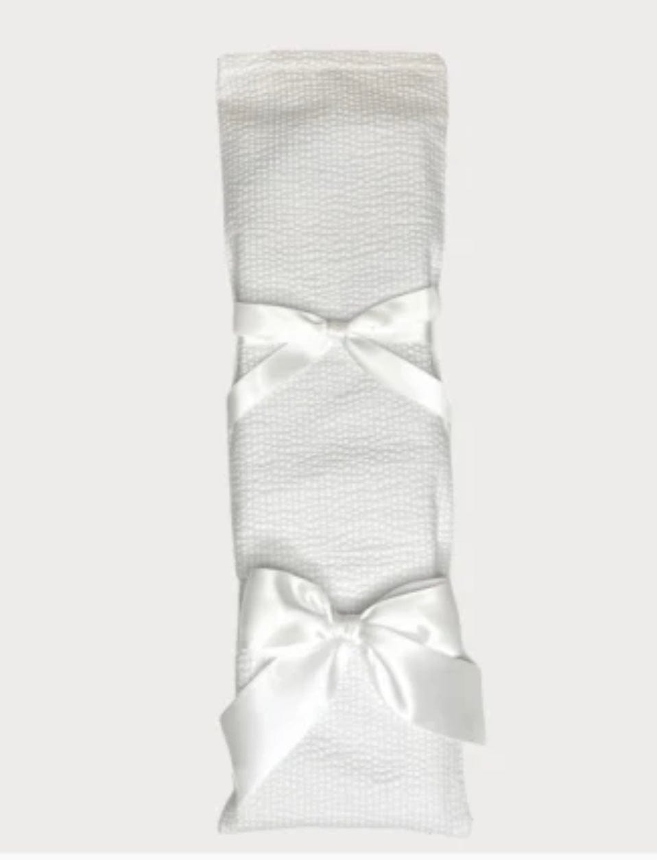 Jubilee Seersucker White w/white bow Jubilee Keepsakes Knife