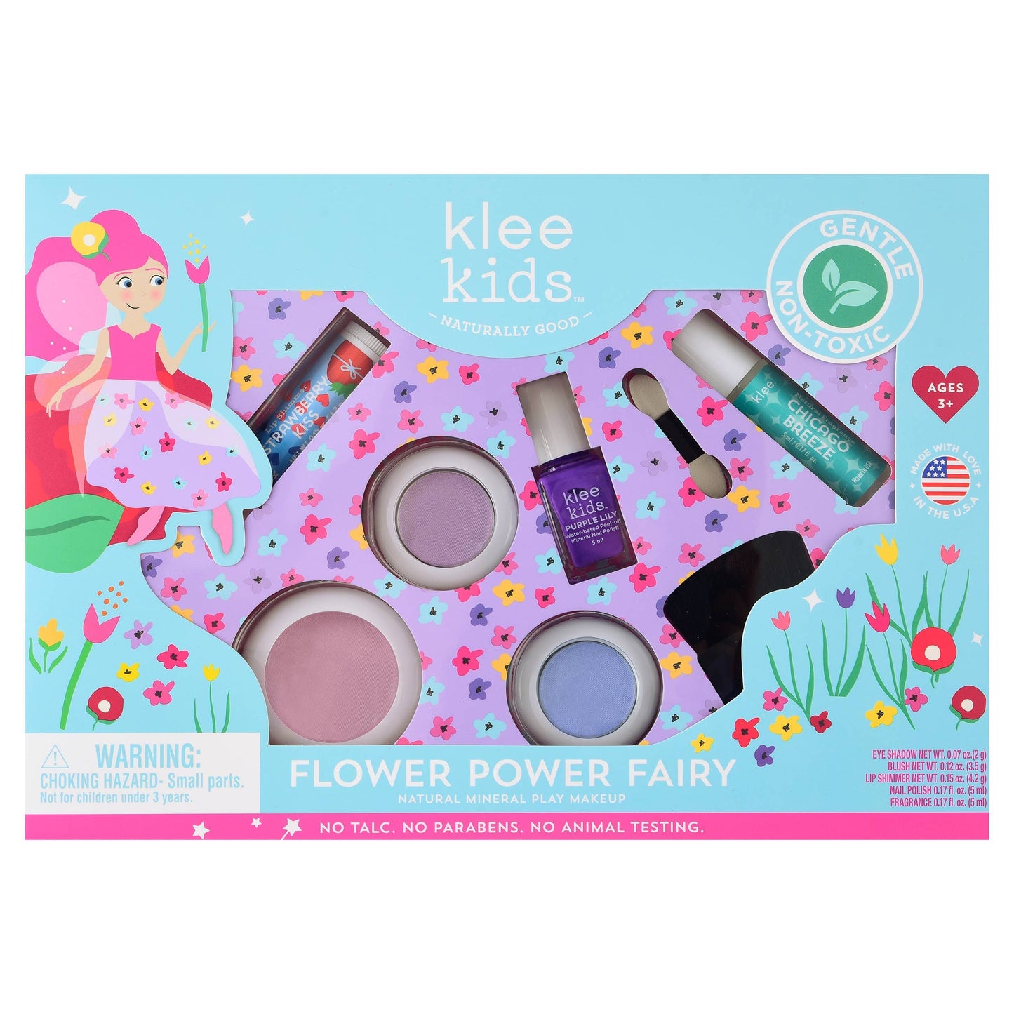 Klee Naturals Pink Bubble Fairy Unicorn Cloud Fairy - Klee Kids Deluxe Makeup Kit KKM9202