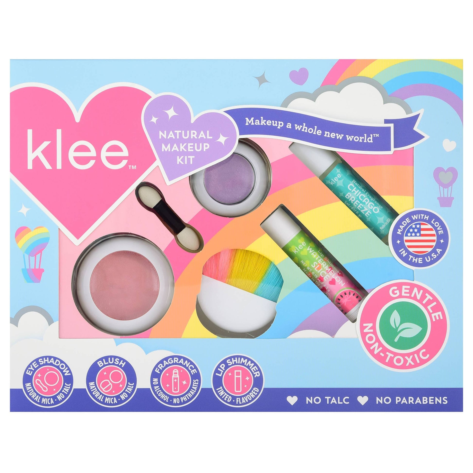 Klee Naturals Sun Comes Out After the Rain- Rainbow Dream 4-PC Makeup Kit KGT0504