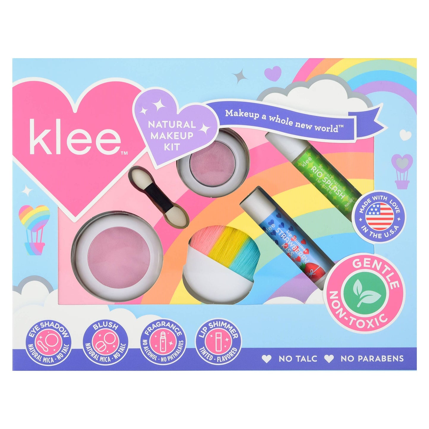 Klee Naturals Sun Comes Out After the Rain- Rainbow Dream 4-PC Makeup Kit KGT0504