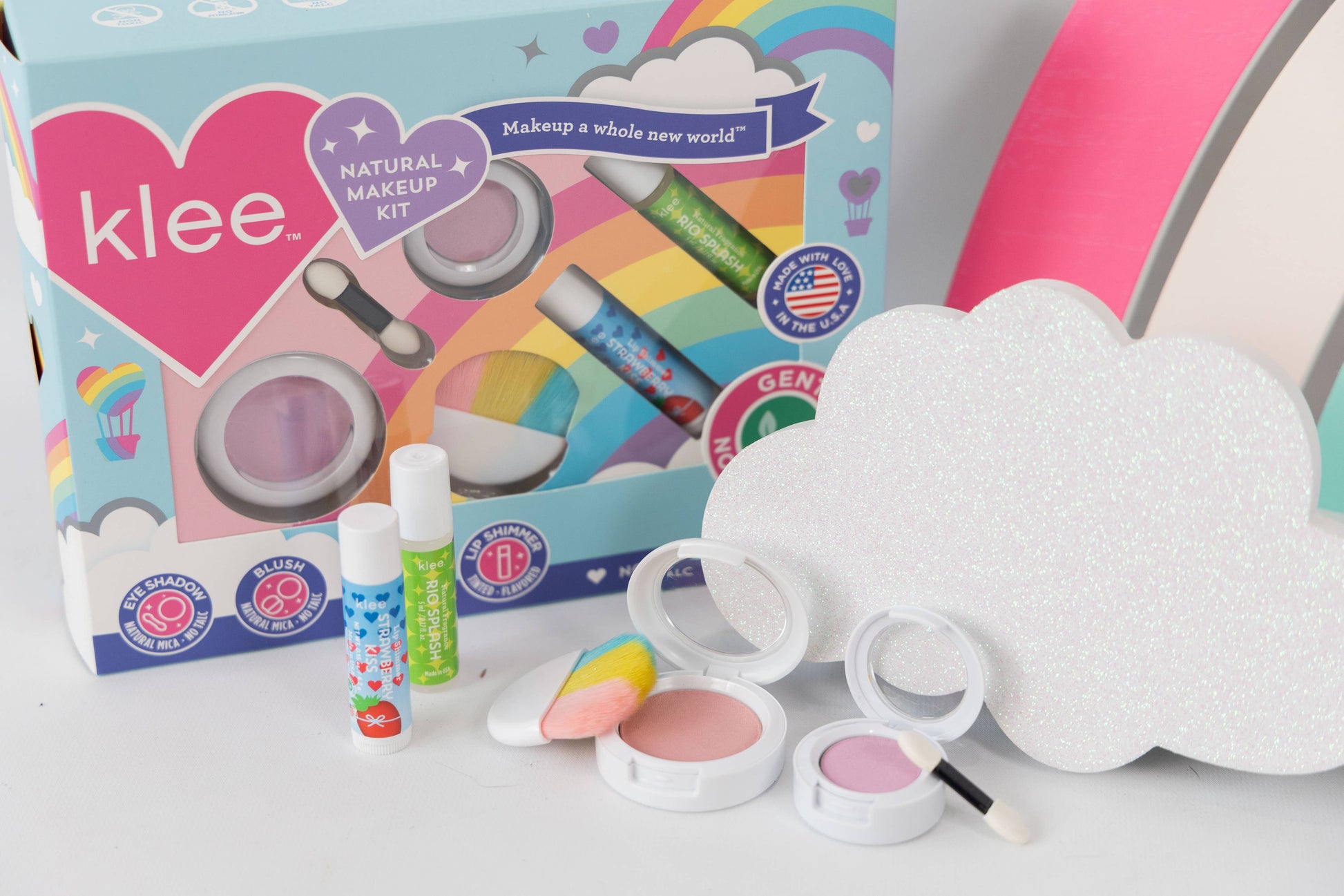 Klee Naturals Sun Comes Out After the Rain- Rainbow Dream 4-PC Makeup Kit KGT0504