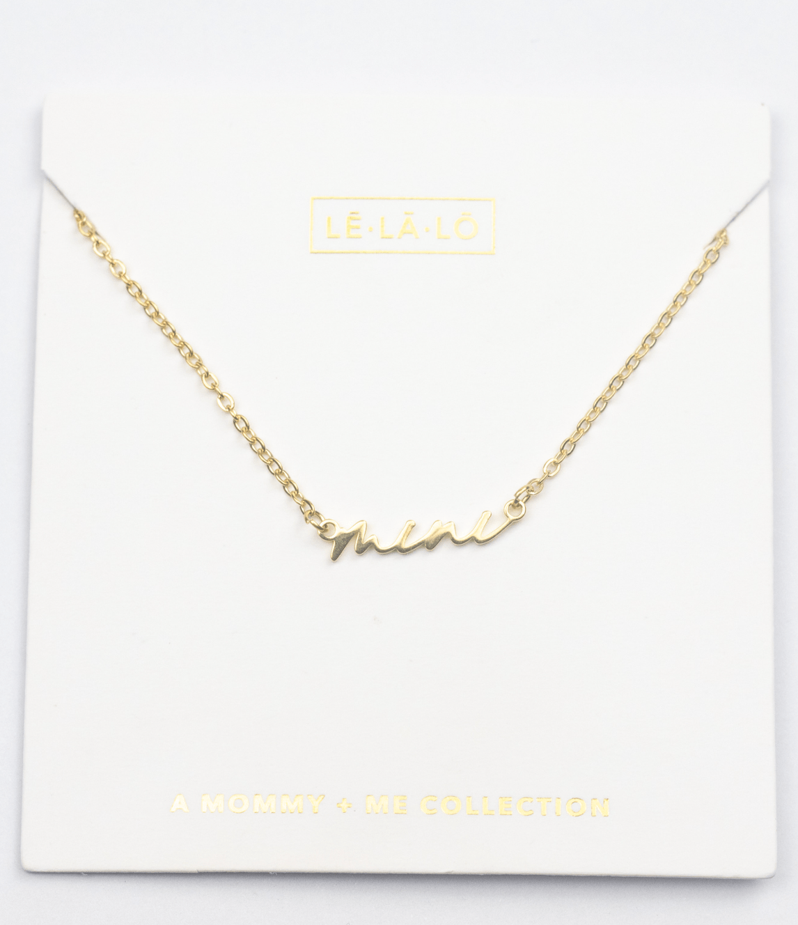 Le La Lo Default Mini Script Necklace