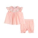 LIL CACTUS WHOLESALE Smocked Top And Bloomer Set Bunny