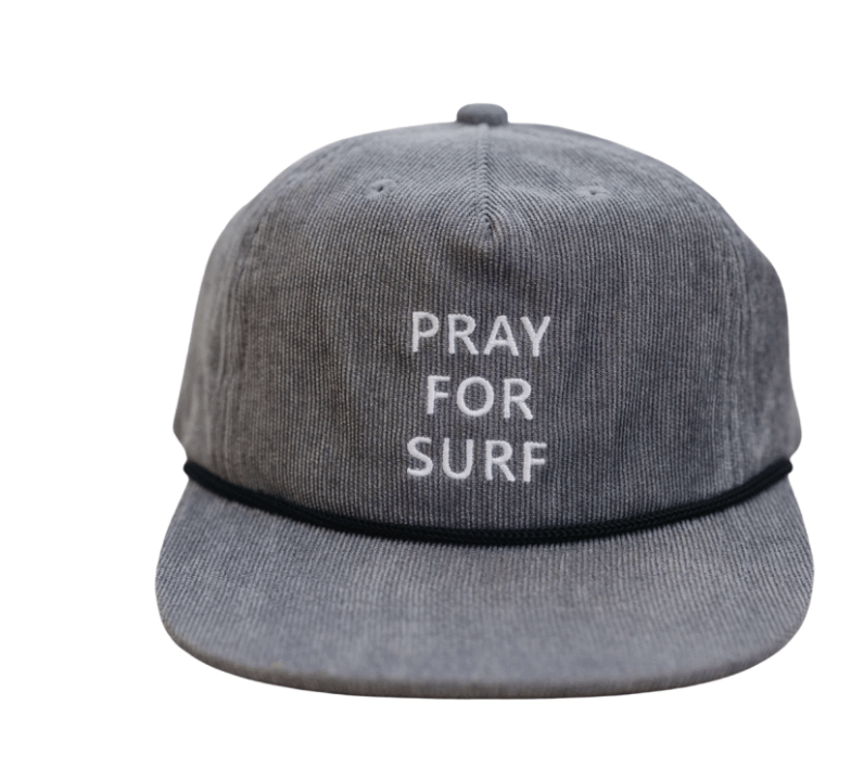 Little Beach Babes Boutique Cash & Co Pray For Surf Grey Hat