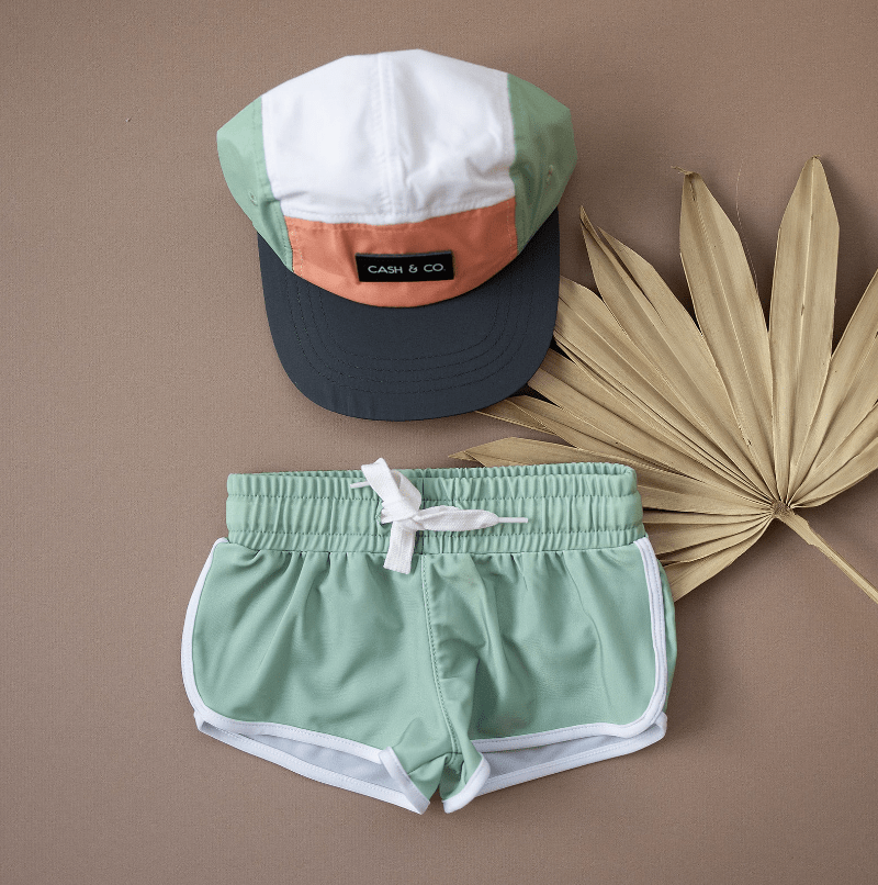 Little Beach Babes Boutique Cash & Co Sage Boardies