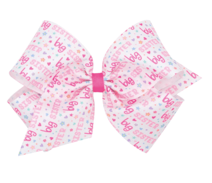 Little Beach Babes Boutique Default Big Sister Printed Bow