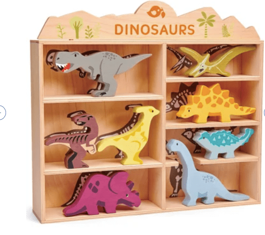 Little Beach Babes Boutique Dinosaurs set w/ Shelf