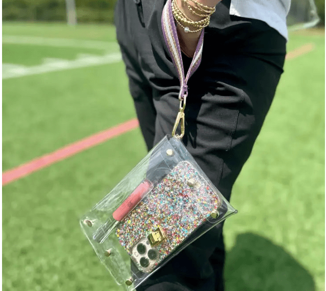 Little Beach Babes Boutique GAMEDAY PURSE - FAN GIRL WRISTLET STADIUM APPROVED