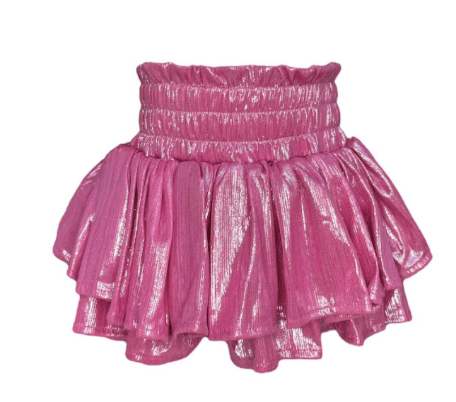 Little Beach Babes Boutique Metallic Skirt/shorts