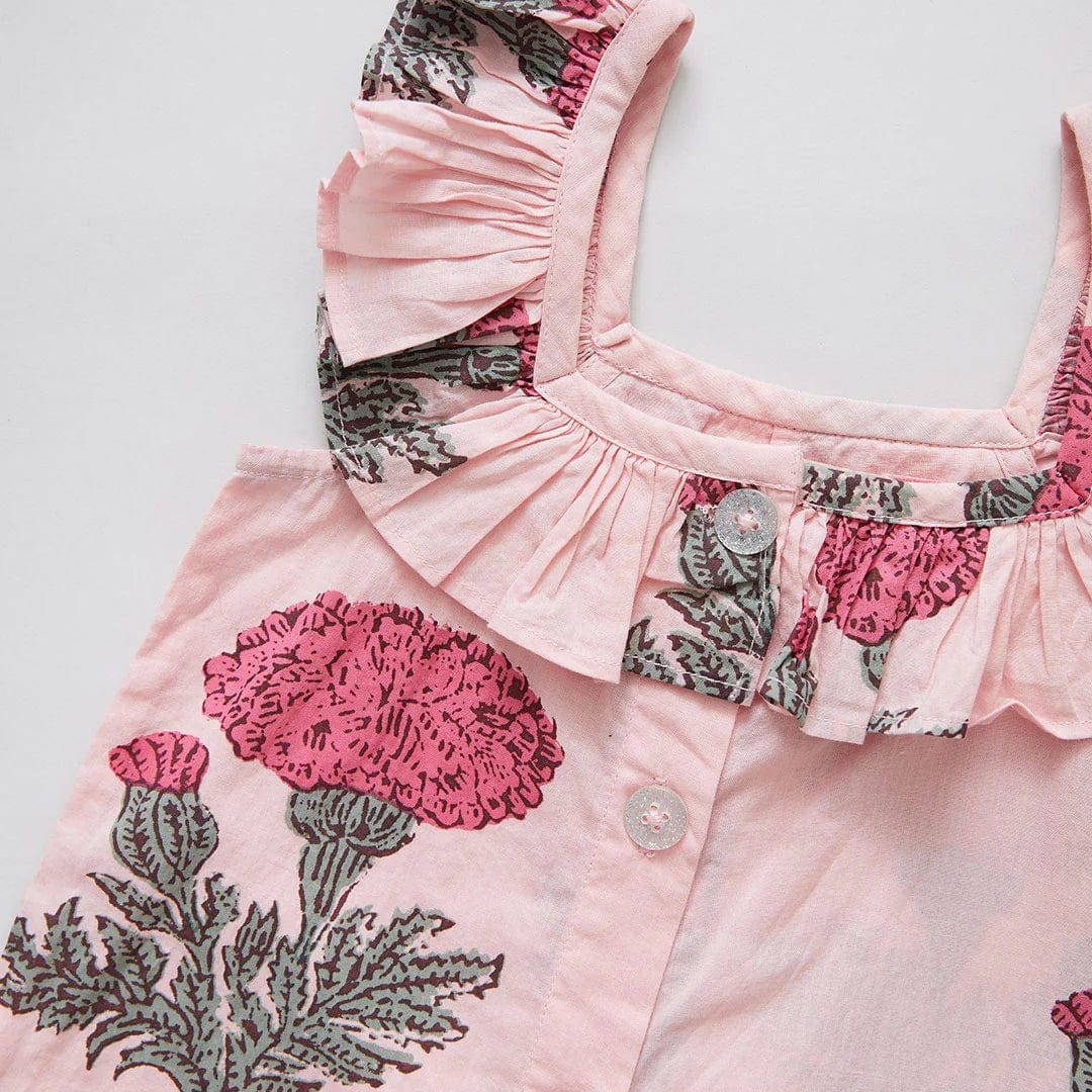 Little Beach Babes Boutique Pink chicken Ana Jumper Blush Marigold