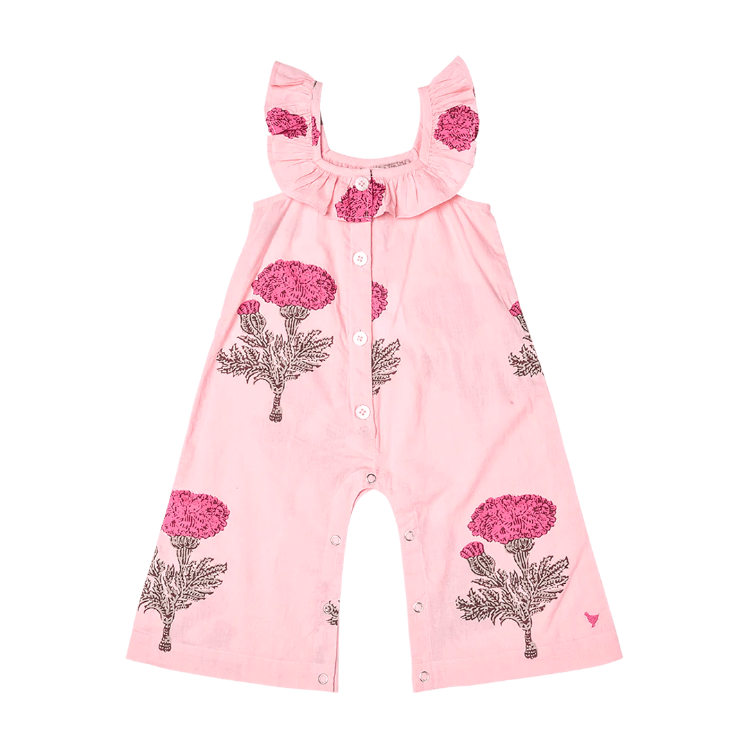 Little Beach Babes Boutique Pink chicken Ana Jumper Blush Marigold