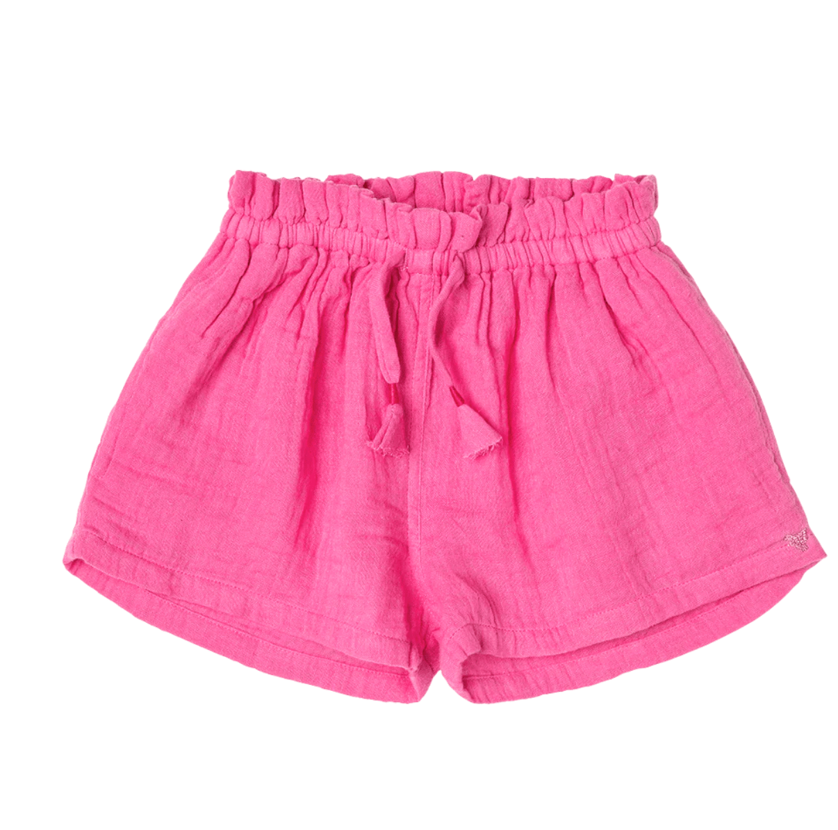 Little Beach Babes Boutique Pink Chicken-SS23- Girls Theodore Short - Hot Pink