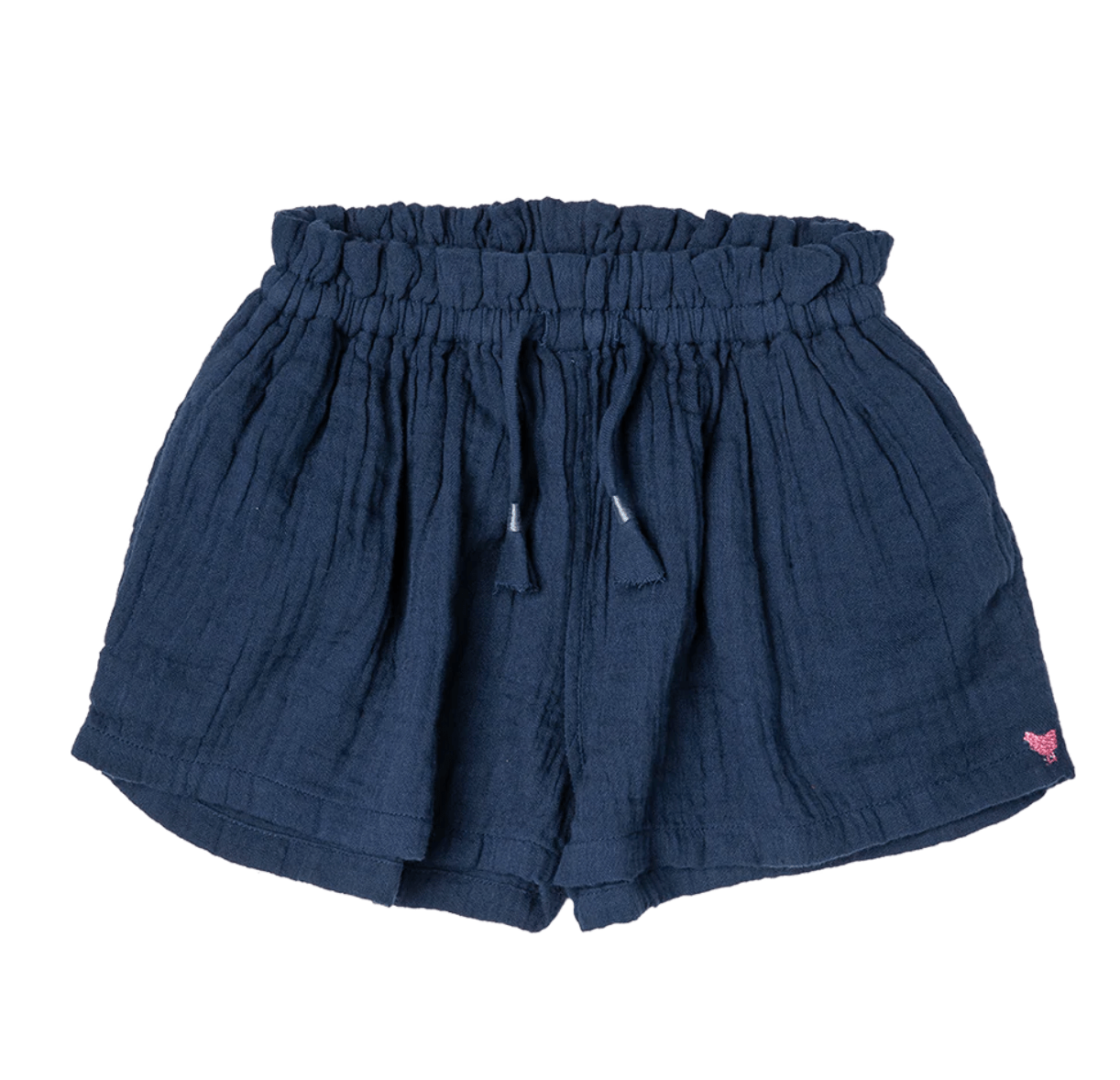 Little Beach Babes Boutique Pink Chicken-SS23- Girls Theodore Short - Navy