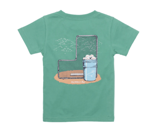Little Beach Babes Boutique  Properly Tied Boys Baseball Bucket SS Ivy