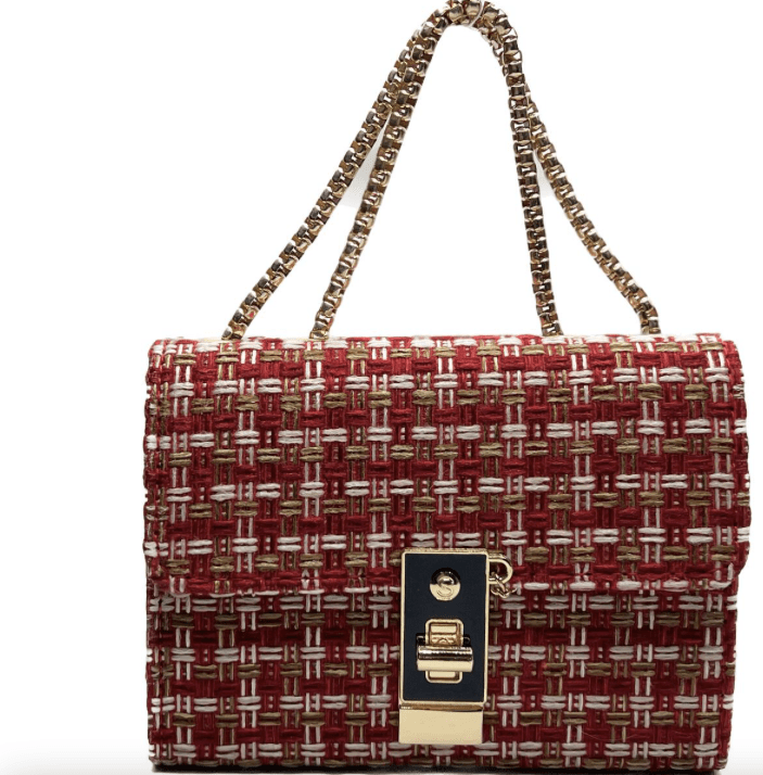 Little Beach Babes Boutique Red Gretchen Tweed Purse