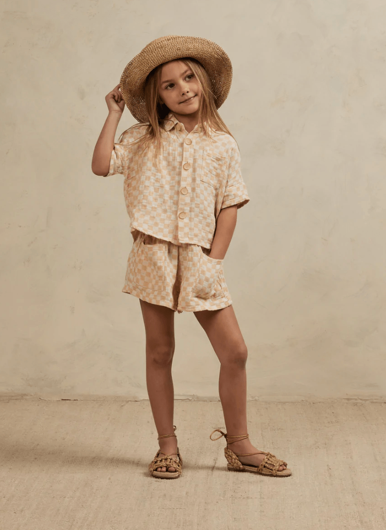 Little Beach Babes Boutique Rylee & Cru-SS23 -KELLI SET || SHELL CHECK SHELL-CHECK