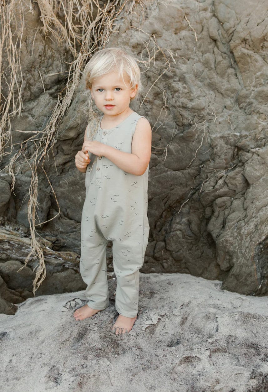 Little Beach Babes Boutique Rylee & Cru-SS23-Mills Jumpsuit-Palm Trees