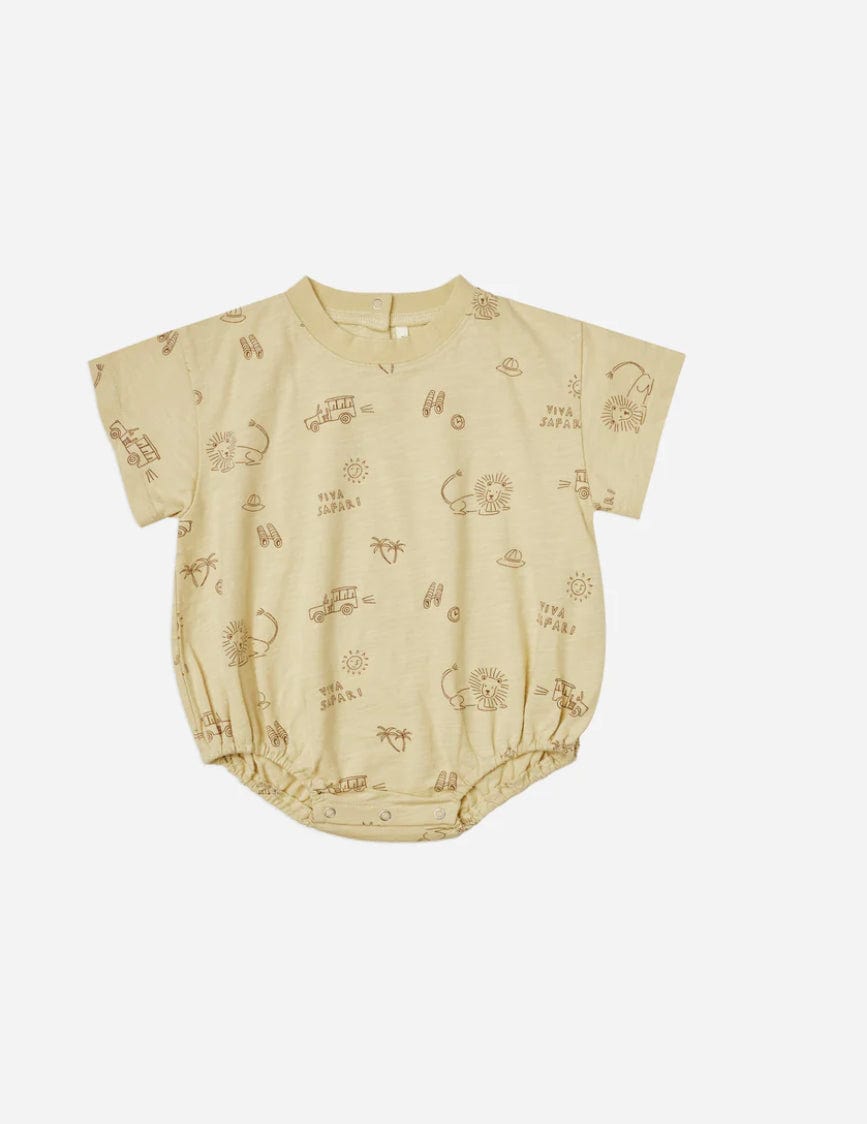 Little Beach Babes Boutique Rylee & Cru-SS23-Relaxed bubble Romper-Viva Safari