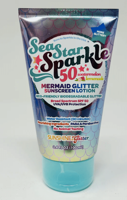 Little Beach Babes Boutique Sunshine Glitter Sunscreen SPF 50