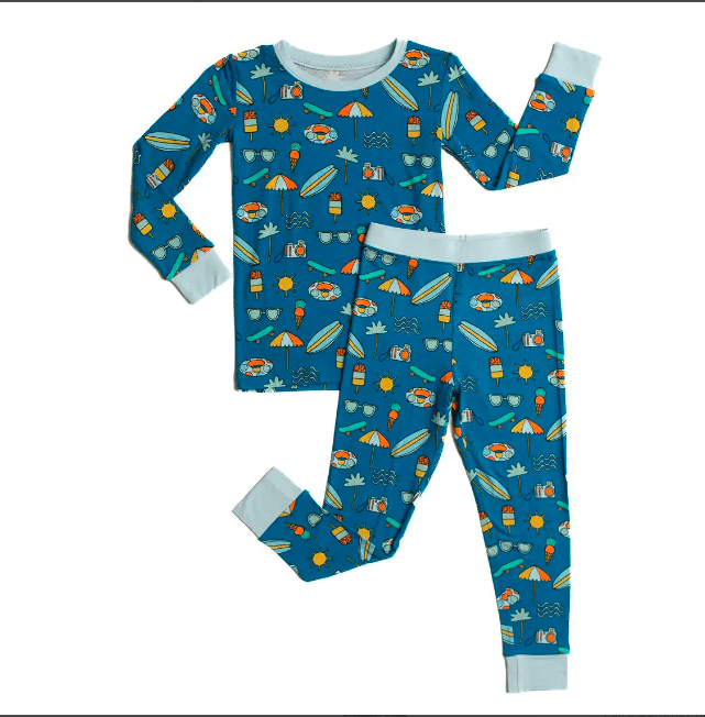 Little Sleepies Surf's Up Two-Piece Bamboo Viscose Pajama Set