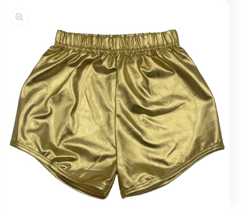 LULU BEBE Lulu Bebe Metallic Shorts