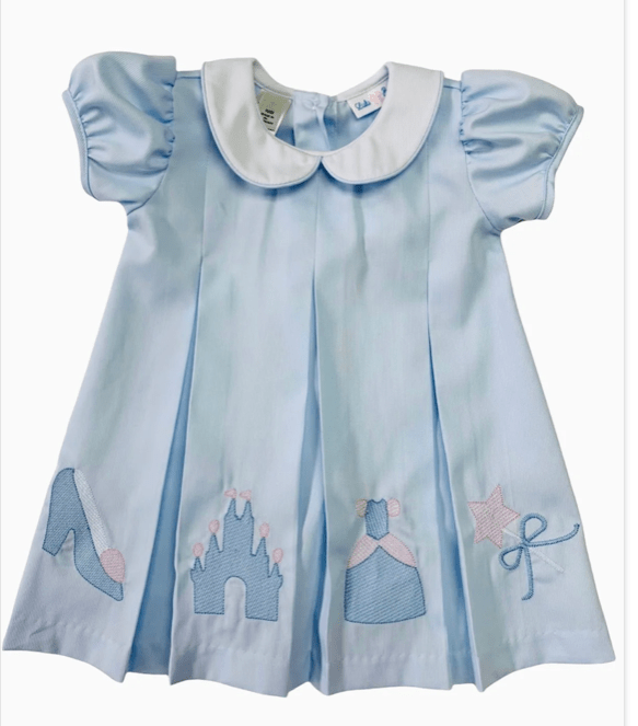 Magical castle Emb Dress 6Y / Blue Magical castle Emb Dress 6Y / Blue