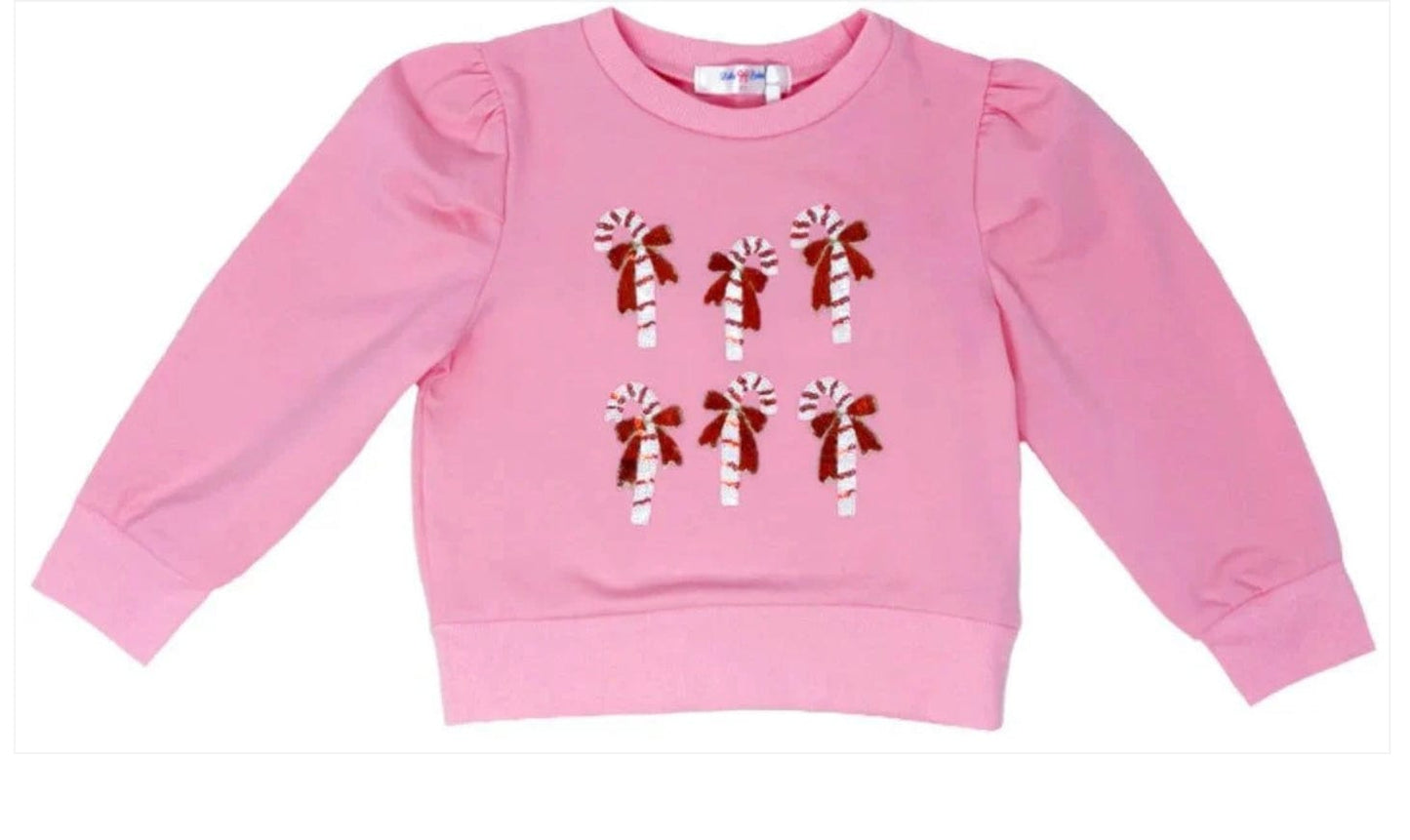 LuLu BeBe Sequin Candy Canes Pink
