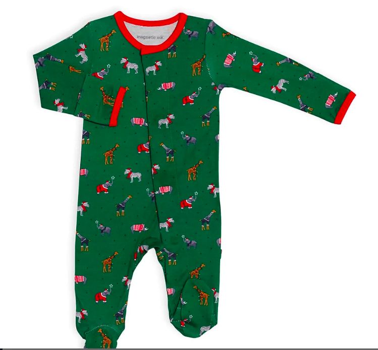 Magnetic Me NB Jungle Bells Modal Magnetic Footie 1149