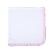 MAGNOLIA BABY Magnolia Baby Girls Accessories-baby Gear New Beginnings Pink Ruffle Receiving Blanket