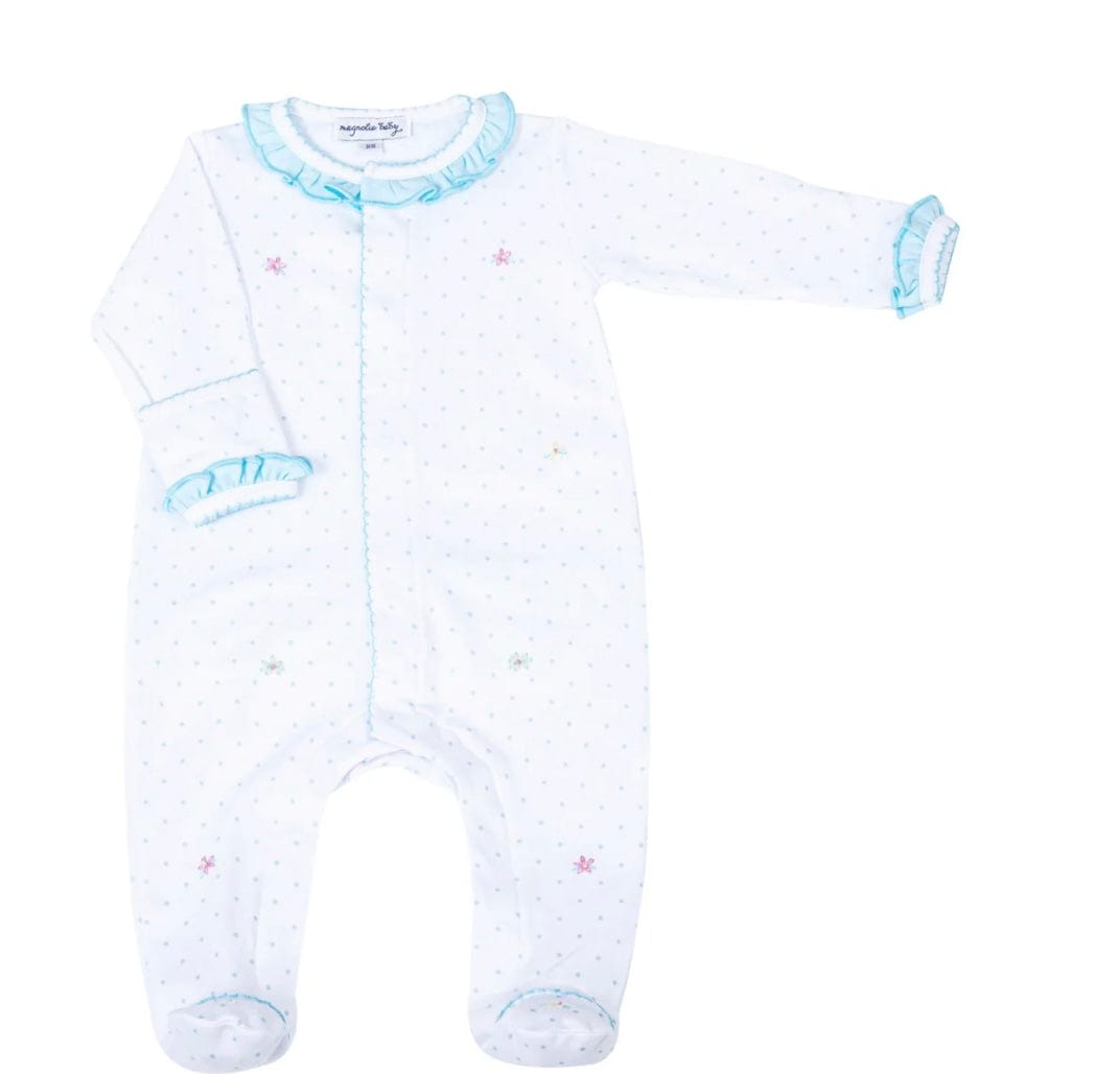 Magnolia Baby Adele's Classics Scattered Ruffle Footie
