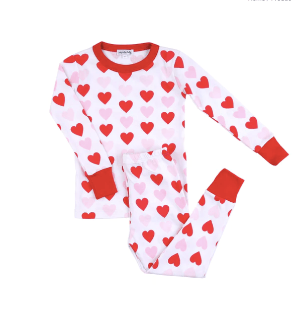 Magnolia Baby Heart to Heart Long PJ’s